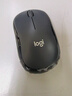 罗技（Logitech）M220 轻音鼠标 无线鼠标 办公鼠标 对称鼠标 带无线微型接收器 灰黑色 实拍图
