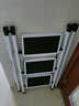 鸿志静选德国多功能置地梯子伸缩晾衣架双杠拉长晒被衣物移动人字梯两用梯 黑色平头双杠伸缩衣架四步梯 伸缩梯 实拍图