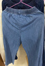 优衣库女装棉质牛仔舒适九分裤/水洗产品休闲百搭478995 473801 478995/67海蓝色 M 实拍图