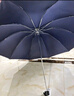 天堂 加大雨伞三折 晴雨两用商务伞经典格纹10骨大雨伞男女 藏青 实拍图