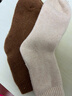 猫人3双装35%羊毛袜子女秋冬中筒毛圈袜加厚保暖袜睡眠袜女士月子袜 实拍图