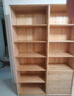 源氏木语实木组合书柜北欧收纳架橡木背景墙书橱书房落地柜子C款0.7m+顶柜 实拍图