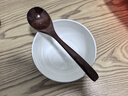 Edo小号吃饭勺 日式圆口家用木质长柄榉木吃播专用拌饭干饭喝汤勺 实拍图