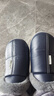 奥康（Aokang）冬季包跟棉拖鞋男士新款包头大码防水防滑保暖PU皮棉鞋女秋冬老人 灰色【加绒防溅水】 44-45 【适合43-44码】 实拍图