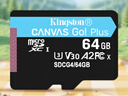 金士顿（Kingston）64GB TF（MicroSD）存储卡 内存卡U3 V30 A2 4K 适配大疆Pocket 3/Action 5/无人机/运动相机/监控 实拍图