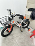 永久（FOREVER）儿童自行车男女款小孩单车可折叠脚踏车4-6-8-10岁辅助轮14寸橙色 实拍图