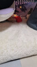 Y U-LIVE北欧风长绒卧室地毯网红少女床边地毯加厚升级防滑可定制客厅地毯 米白色【升级加厚加密】 140cm*200cm 实拍图