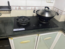 德普凯信2025年新品灶具D5MAX嵌入式智能防干烧燃气灶双边定时烟灶联动5700W大火力脉冲电子点火猛火燃气灶 【定时防干烧5.7kW】极夜黑D5MAX 天然气 实拍图