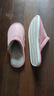 回力日系柔软情侣棉拖秋冬家居室内保暖棉鞋女款HL0006皮红36-37码 实拍图