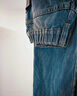 顶峰保罗（Dingfengbaoluo）直筒牛仔裤男春秋宽松美式休闲阔腿裤子WH75复古蓝XL 实拍图