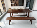 金沙公爵（Duke Kingtha）实木大书桌去客厅化大长桌简约多人办公学生写字学习桌书房工作台 单桌200*80*75(厚5cm) 实拍图