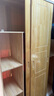 福霜【包安装】全实木衣柜家用卧室推拉门收纳柜子移门原木风大衣橱 120宽50深180高 (原木无漆)纯实木无贴皮 实拍图
