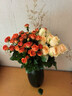 芊芊细语斗南基地直批发玫瑰鲜花全国速递配送女友礼物家用水养插花家庭 10支香槟玫瑰+5支多头橙色泡泡+送保鲜剂 实拍图