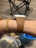 ROMISS适用于iwatch苹果手表表带apple watch S11/10/9/8/7表带意大利荔枝纹真皮腕带高级感轻奢手表链 琥珀棕（小蛮腰女款） (S) 40/41/42表盘通用-银色表扣 实拍图