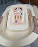 日康（rikang） 浴盆 婴儿洗澡盆婴儿浴盆 加大加厚带浴床适用0-6岁 米色 3626 实拍图