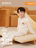 顶瓜瓜儿童空气棉家居服套装彩棉三层夹棉中厚男童女童睡衣秋冬 120 实拍图
