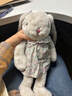伽百利（Gabriel）毛绒玩偶可爱花耳兔娃娃玩具节日礼物生日礼物送女生送孩子 W1813E小开心 浅灰 30cm 实拍图