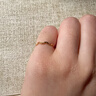 周六福（ZLF） 黄金戒指女足金创意波纹素圈戒指车花细圈个性指环 计价 8号 - 0.61g 实拍图