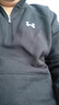 安德玛（UNDERARMOUR） Rival男子1/4拉链运动休闲卫衣1386016 黑色001 L 实拍图