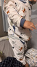 戴维贝拉（DAVE＆BELLA）男童睡衣儿童家居服两件套女童秋衣秋裤宝宝内衣套装婴幼童服装 恐龙印花 90 cm(建议身高85-95cm） 实拍图