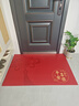 冬阳（DONGYANG）入户门地垫红色大门口进门皮革门垫可擦免洗pvc脚垫喜庆玄关地毯 顺安逸-踏福 80*120cm 晒单实拍图