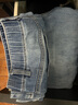 优衣库女装宽松直筒牛仔裤/水洗产品/阔感裤474934 479001 479001/07青灰色 30 /165/76A 实拍图