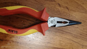 LAOA老A 绝缘尖嘴钳电工尖咀钳高压剥皮尖头钳6英寸 LA321676 实拍图