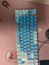 达尔优EK815机械合金版108键多键位机械键盘电竞游戏CF吃鸡LOL双色白蓝键帽全键无冲 108键红轴（蓝拼白键帽）29种灯光模式 实拍图