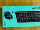 罗技（Logitech）MK275 键鼠套装 无线键鼠套装 办公键鼠套装 全尺寸 商务键鼠套装 带无线2.4G接收器 黑蓝色 实拍图