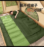 北极狼（BeiJiLang）睡袋成人户外旅行冬季四季保暖露营单人隔脏棉睡袋1.8KG 军绿 实拍图