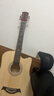 维卡斯（WEIKASI）民谣吉他初学者木吉他单板新手入门练习琴guitar吉它学生男女乐器 38英寸原木色+礼包【初学推荐】 实拍图