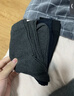 棉十三袜子男新疆棉10A抗菌防臭秋冬季黑白色纯色小腿袜高筒商务长袜5双 实拍图