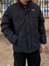 安踏【林孝埈同款】四防面包羽绒服短款冬季保暖防污防水加厚立领外套 【四防立领月销1000+】基础黑7902-4 XL (男180) 实拍图