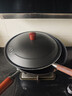 九阳（Joyoung）炒锅铁锅钛铁不粘锅 无涂层炒菜锅铁锅轻量燃气灶32cm 实拍图