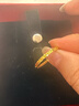周六福情人节礼物  黄金戒指女款碎碎冰车花亮面指环 计价 7号-1.87g 实拍图