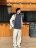 名创优品（MINISO）摇粒绒马甲男款秋冬季简约基础款背心加厚保暖内搭坎肩 深灰 M 实拍图