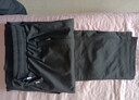 猫人（MiiOW）羊羔绒休闲裤子男秋冬季保暖大码宽松长裤加绒裤男 黑色平口 XL  实拍图