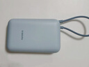 小米（MI）【3C认证】小米充电宝移动电源 10000  自带线双向快充口袋版 电源 灰蓝色可上飞机/火车 实拍图