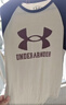 安德玛（Under Armour）夏男童短袖T恤复古插肩休闲半袖童装241101019 卡其 170cm  实拍图