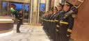 形象岗位高档保安服冬装西服礼宾服酒店物业双排扣礼仪服春秋西装 【双排扣套装】蓝色 M 晒单实拍图