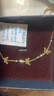佐卡伊黄18K金手链蝴蝶浪漫简约百搭送女友生日礼物 S03159 晒单实拍图
