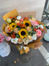 馨仪鲜花速递玫瑰向日葵康乃馨花束生日礼物全国同城配送 向日葵玫瑰混搭花束 实拍图