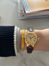 西普尼金表（HIPINE）金表女纯金999足金黄金手表复古腕表防水时尚石英表女士生日礼物 【光壳金面钢扣】金重3.5g+ 实拍图