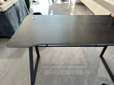 甄严选电脑桌台式电竞桌椅套装组合桌子办公家用桌学习桌书房书桌写字桌 【黑架+黑碳纤纹面】单桌120*60 实拍图
