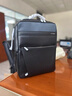 新秀丽（Samsonite）男士双肩包14英寸大容量商务背包牛皮电脑包旅行包生日礼物 TM0 实拍图