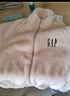 GAP男女装抱抱绒字母logo抓绒立领外套休闲上衣609070 米色 XL (180/100A) 亚洲尺码 实拍图