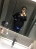 森马（Semir）棉马甲女冬季防泼水纯色oversize立领面包服叠穿时尚百搭外套 奶白10501 S 实拍图