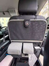 拽猫汽车座椅收纳袋车载垃圾桶纸巾盒车内后排多功能置物袋折叠小桌板 灰色款轻奢压纹款（带餐桌）单个 实拍图