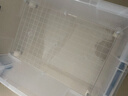 禧天龙直角加厚收纳箱大号透明抗压衣物收纳整理箱储物箱水产养殖箱 43升【66x44.1x23厘米】 【一个装】加厚抗压 实拍图