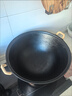 王源吉铁锅炒锅铸铁锅双耳苏锅王老式家用圆底无涂层龟纹大肚炒锅36cm 实拍图